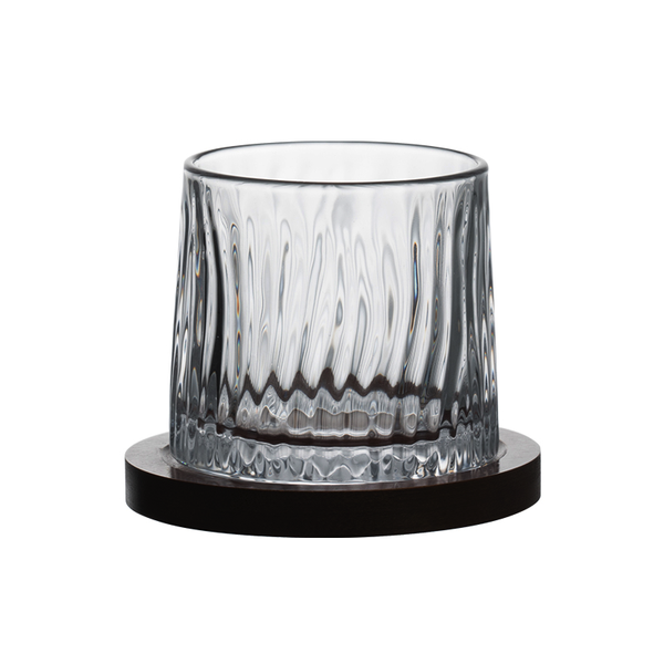 Spinning Whiskey Glass SMOOTH-SPIN Stainless Steel Ice Ball - Crystocraft