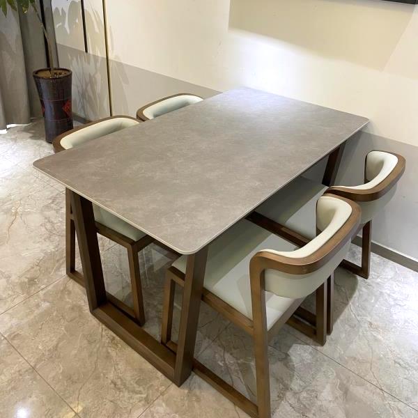 Gray Sintered Stone Top Dining Table - Staunton and Henry