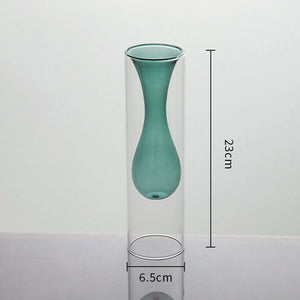 Inside Out Double Walled Glass Vase - Staunton and Henry