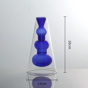 Inside Out Double Walled Glass Vase - Staunton and Henry