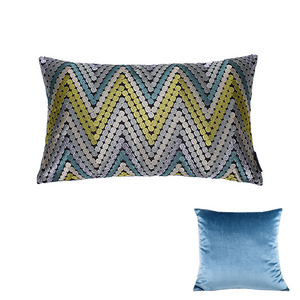 Chevron Pattern Throw Cushions - Staunton and Henry
