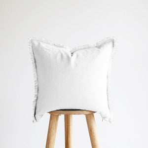 Hazel Fringed Edge Flax Linen Cushion - Staunton and Henry