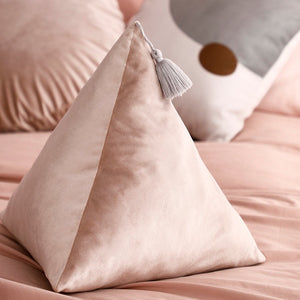 3D Velvet Triangle Throw Cushion - Staunton and Henry