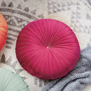Georgian Round Velvet Throw Cushion - Staunton and Henry