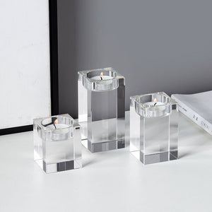 Cubik Glass Candle Holders - Staunton and Henry