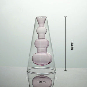 Inside Out Double Walled Glass Vase - Staunton and Henry