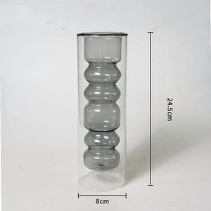 Inside Out Double Walled Glass Vase - Staunton and Henry