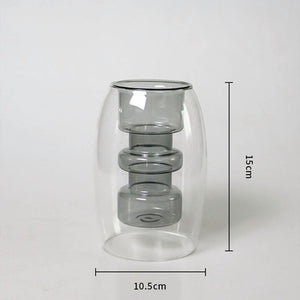 Inside Out Double Walled Glass Vase - Staunton and Henry
