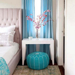 Moroccan Leather Pouf - Staunton and Henry