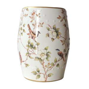Modern Chinese Ceramic Hand-Painted Stool - Staunton and Henry