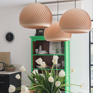 Studio Vayehi Wind Wood Veneer Ceiling Light - Staunton and Henry